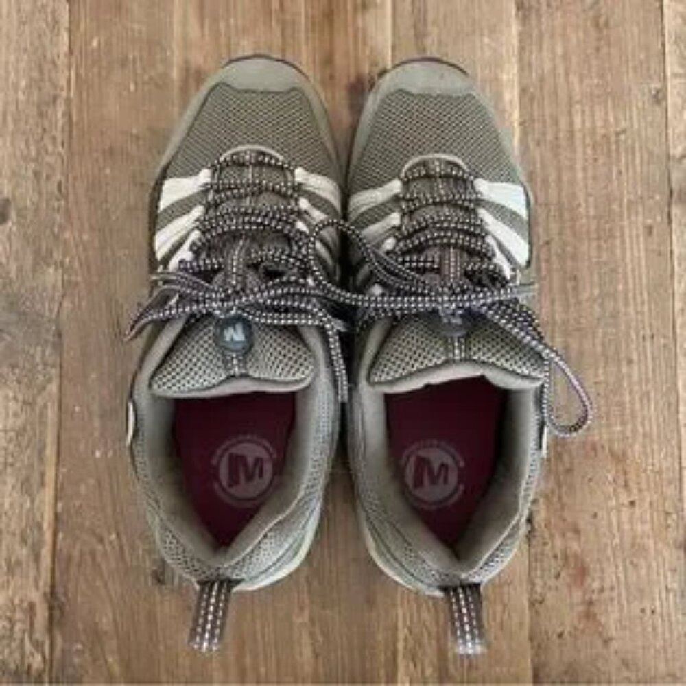 MERRELL Hiking Shoes Waterproof Shoes Women’s Payette Shoes Olive Size 9 - Picture 2 of 10